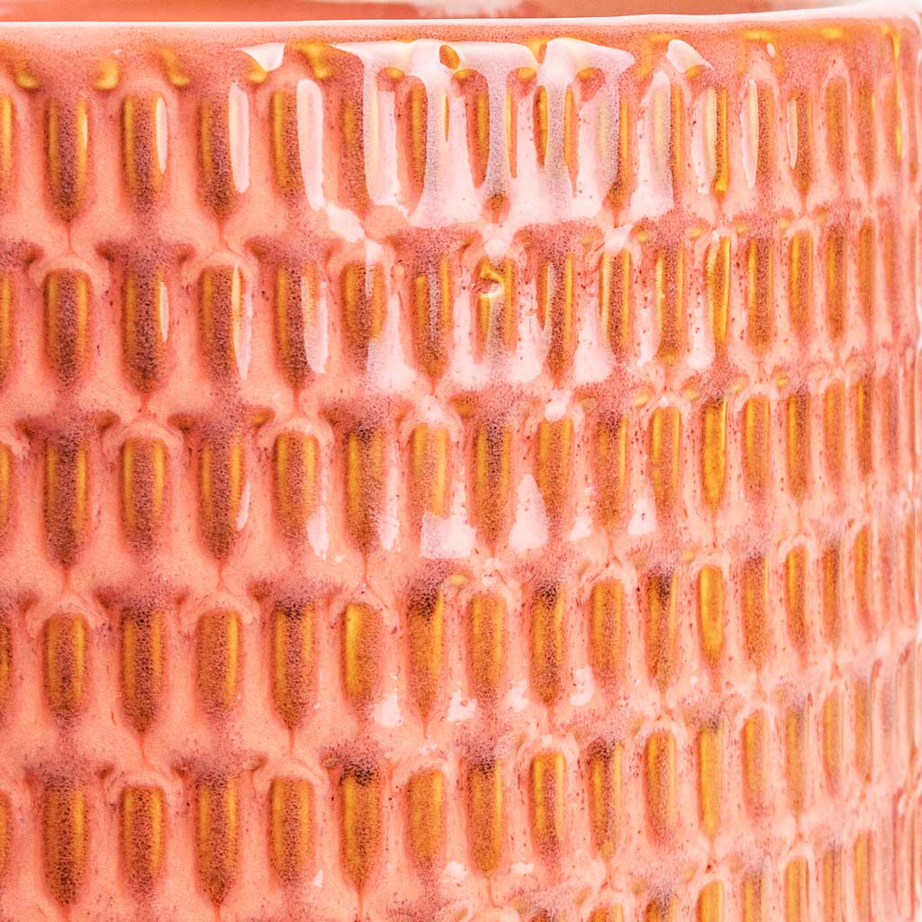 Flor Orange Plant Pot Pink Cast