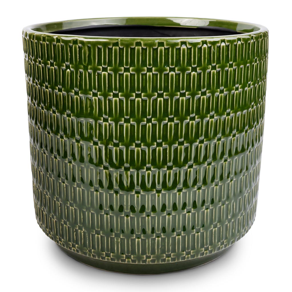 Flor Plant Pot - Green - 21 x 19cm