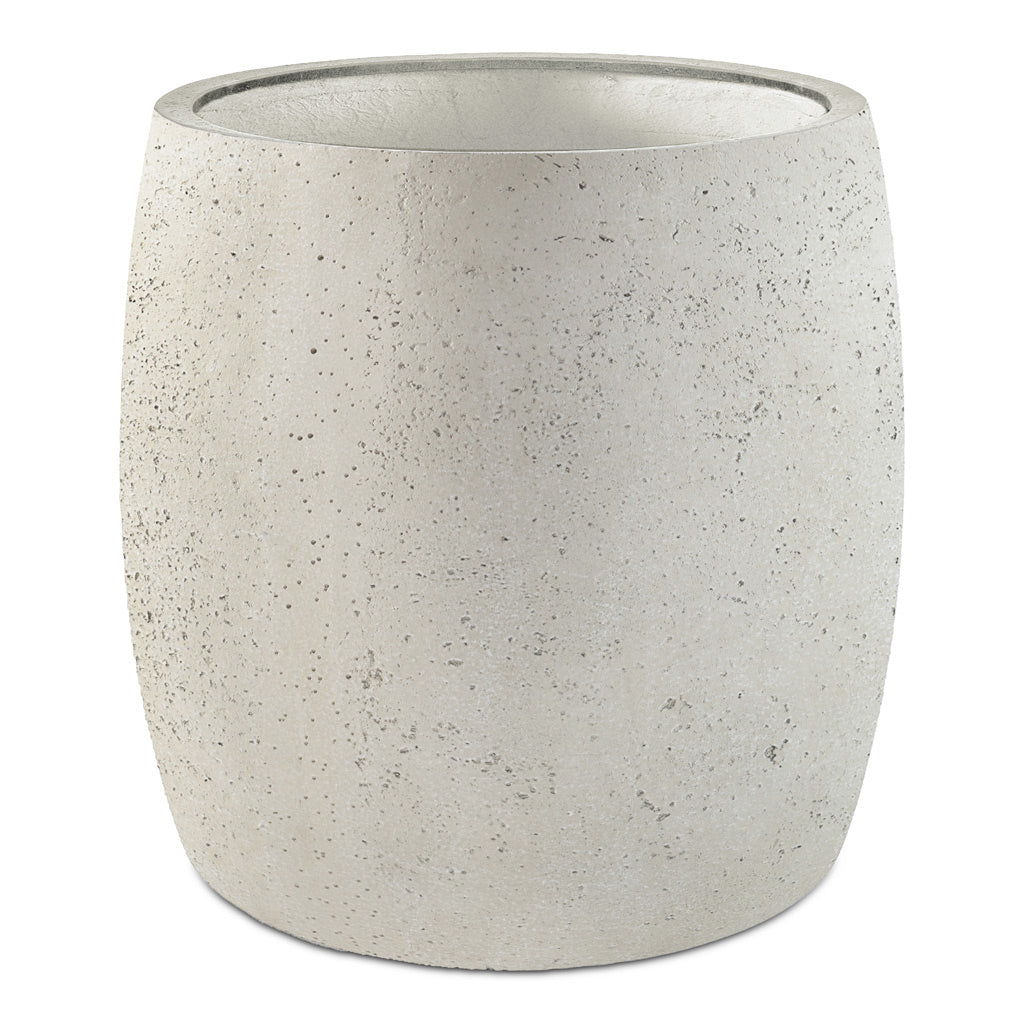 Grigio Modern Planter - Antique White Concrete