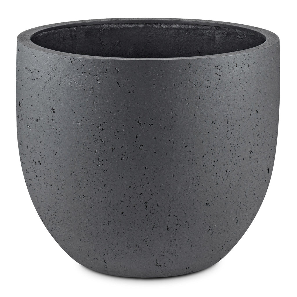 Grigio New Egg Pot Planter - Anthracite Concrete