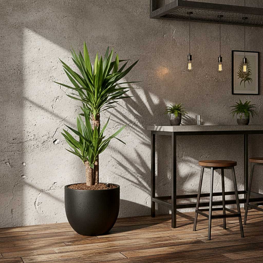 Yucca Multi Stem Hydroculture Indoor Plant 3 Stems
