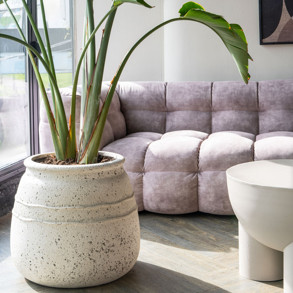Hestia Mediterranean Planter - Chalk White