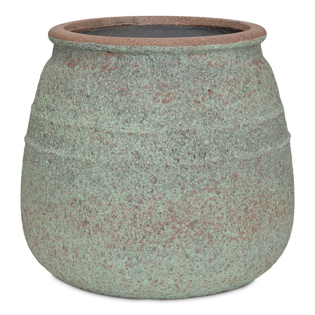 Hestia Mediterranean Planter Rustic Green 52x46cm
