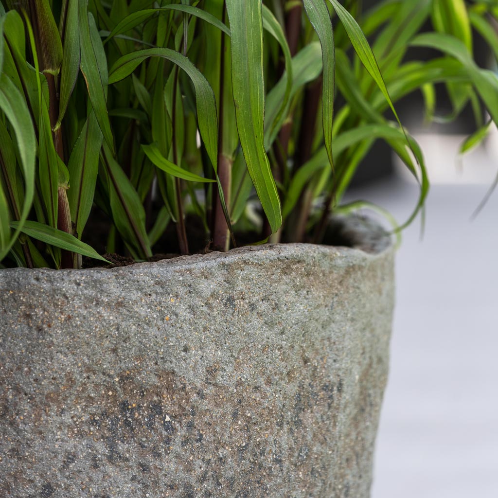 Hunter Mountain Planter - Granite Grey Close Up
