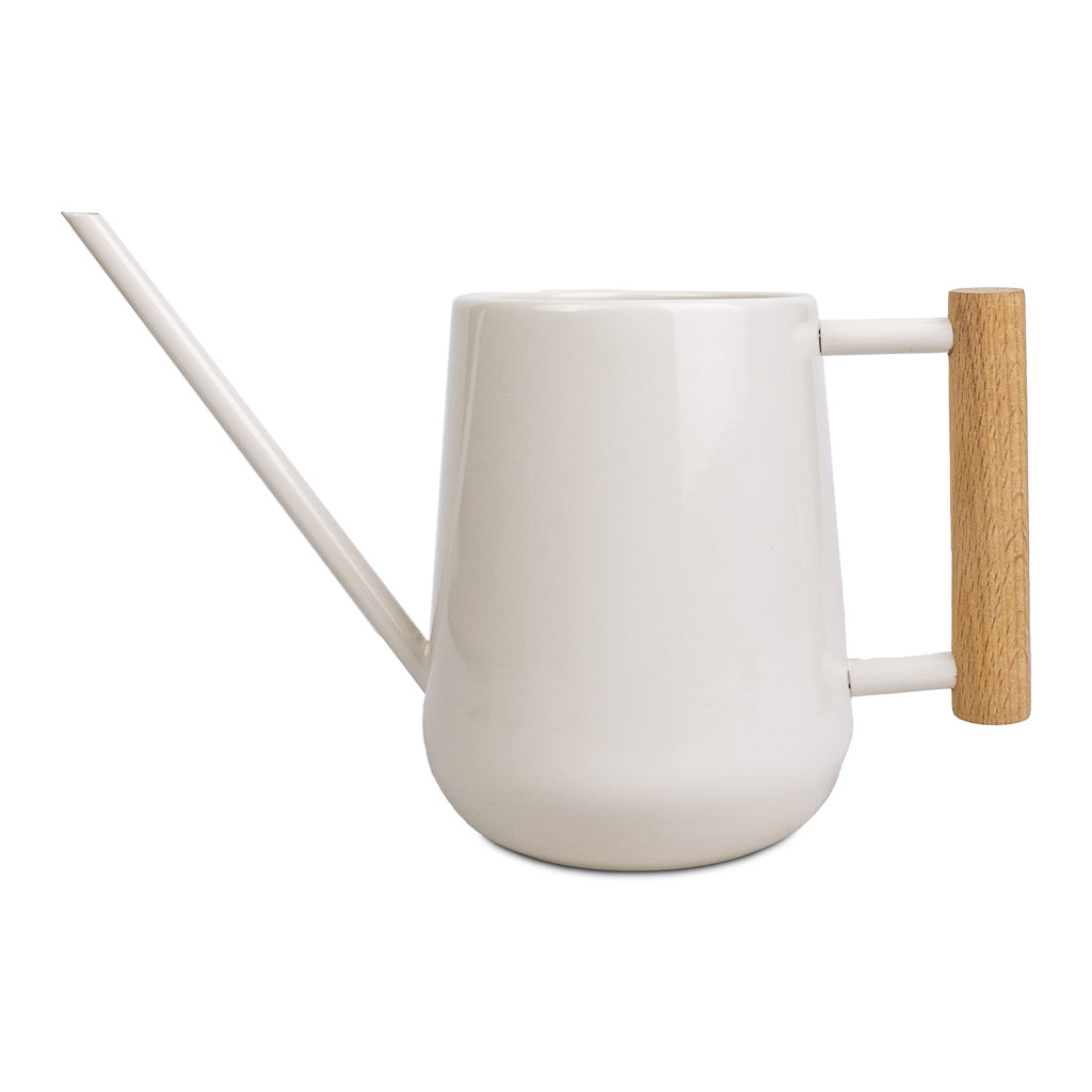 Indoor Watering Can 0.7L - Stone with Beech Handle