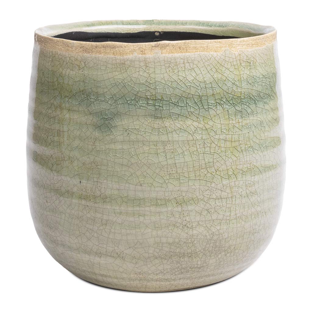 Iris Plant Pot - Mint - 15 x 14cm