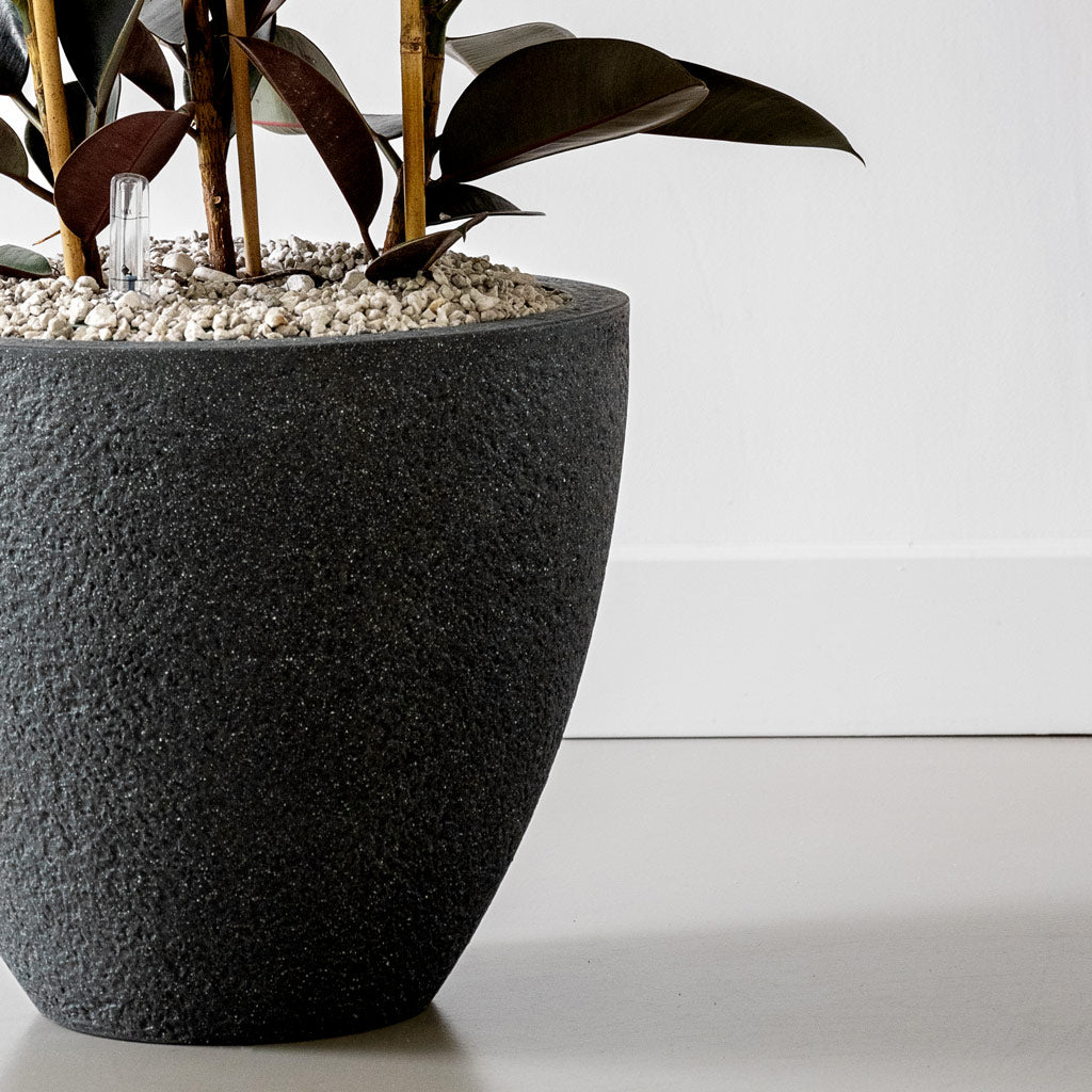 Jesslyn Granite Planter - Midnight Black