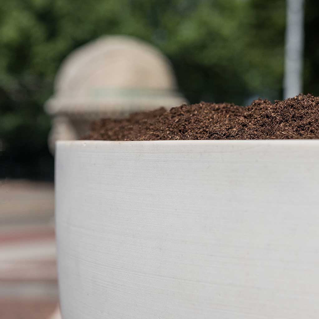 Jesslyn Refined Planter Natural White Textures