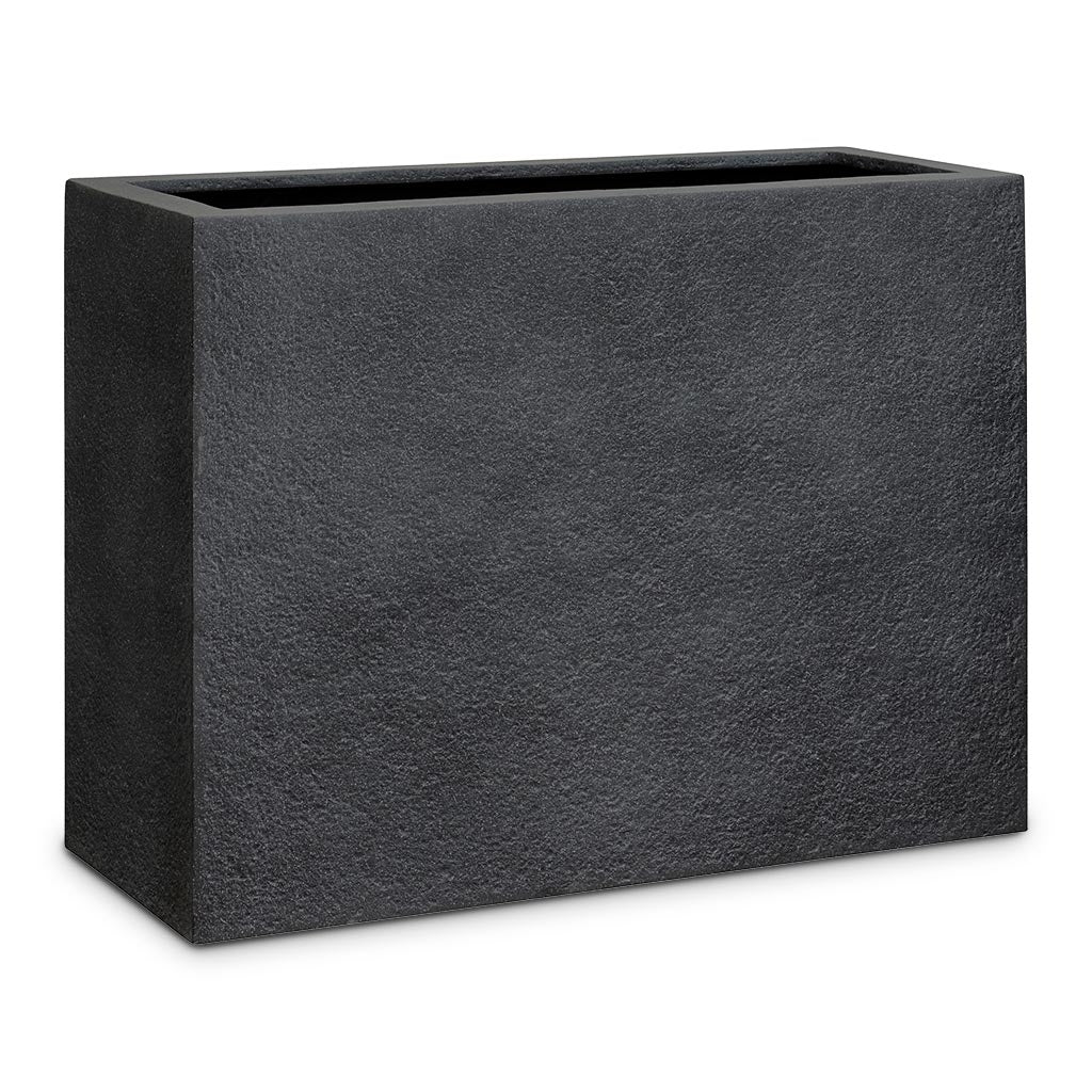Jort Granite Trough Planter - Midnight Black