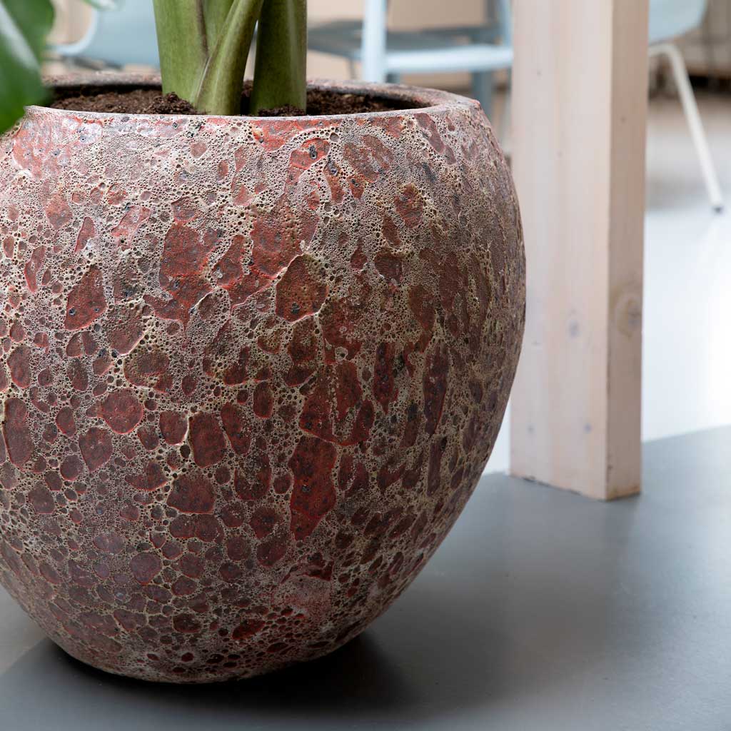 Lava Balloon Relic Planter - Pink Close Up