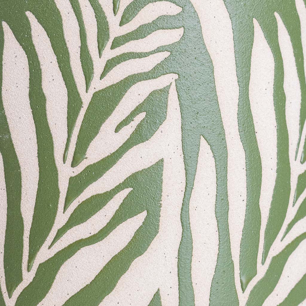 Leaf Pot Green - 18x16cm