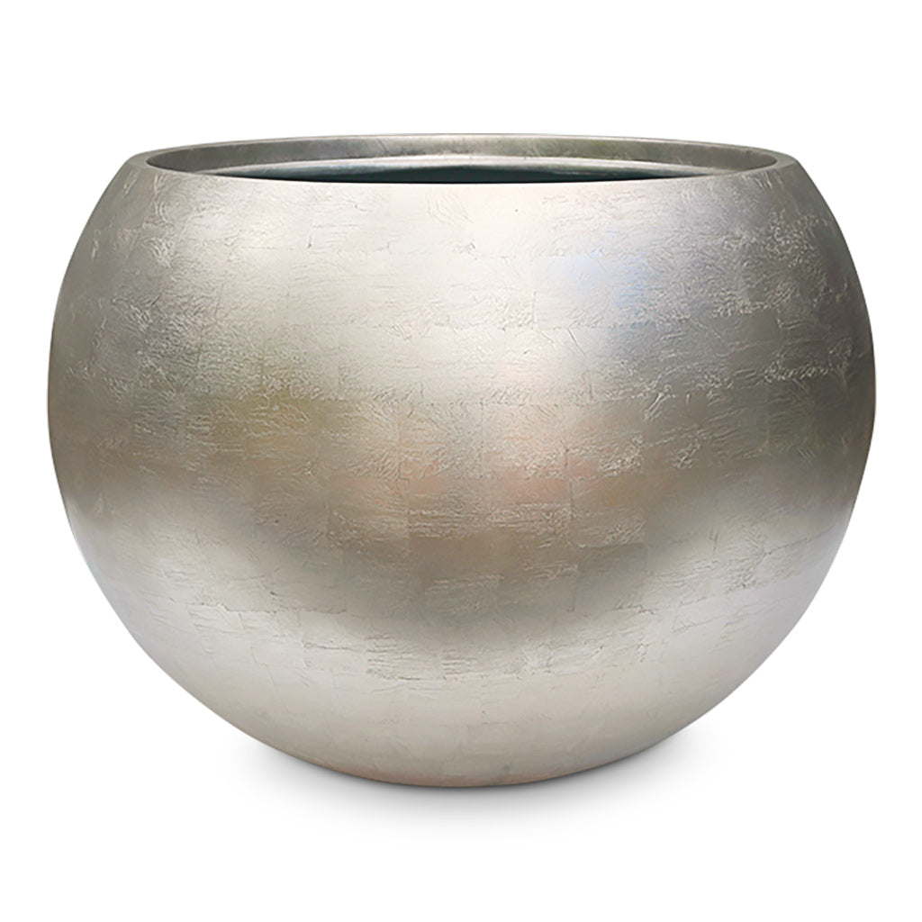 Metallic Globe Pot Light Champagne - 50x37cm