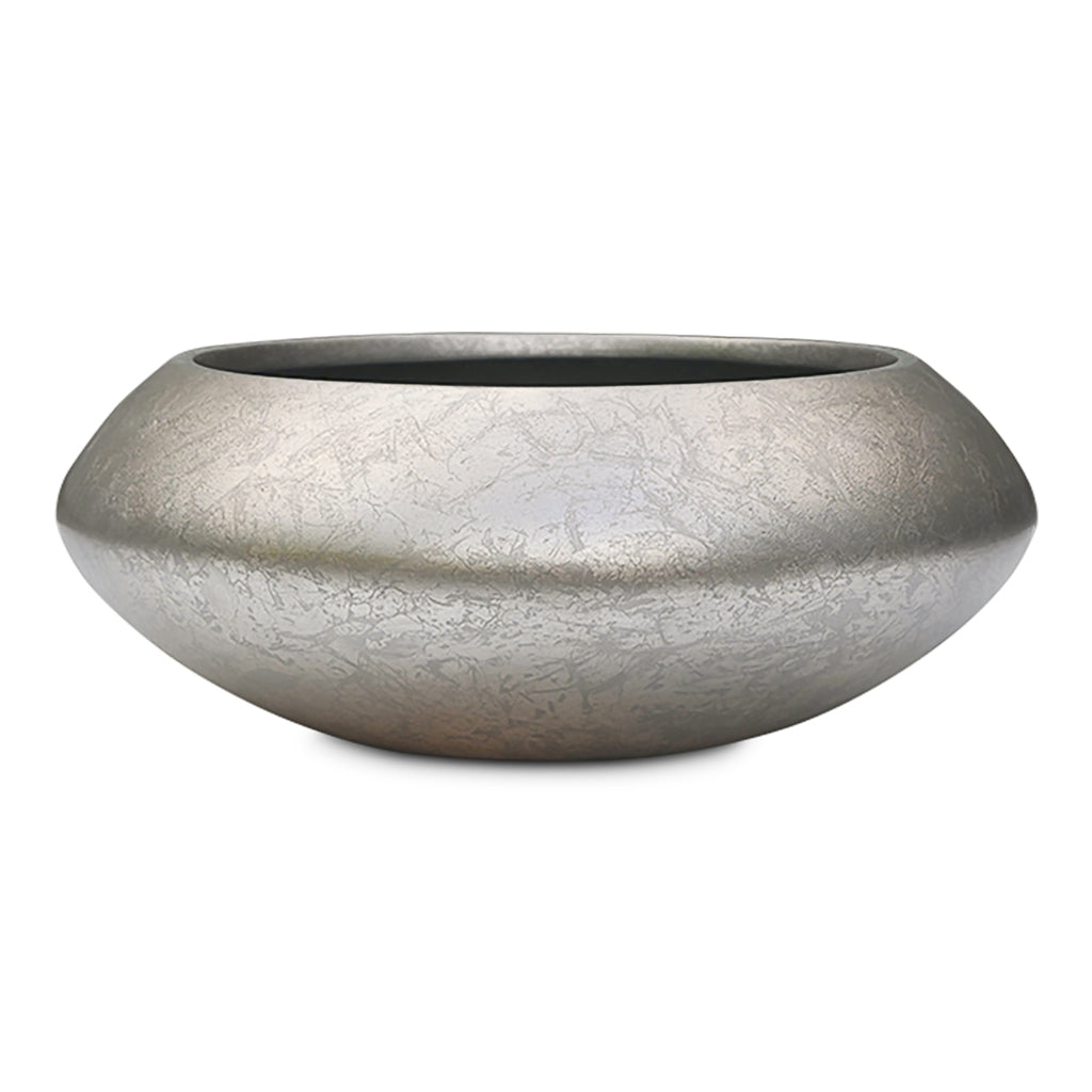 Metallic UFO Plant Bowl Light Champagne - 40x15cm
