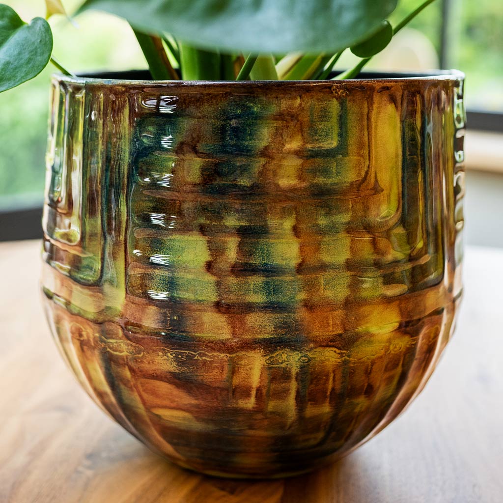 Mette Metal Pot Marrakesh Close Up Details