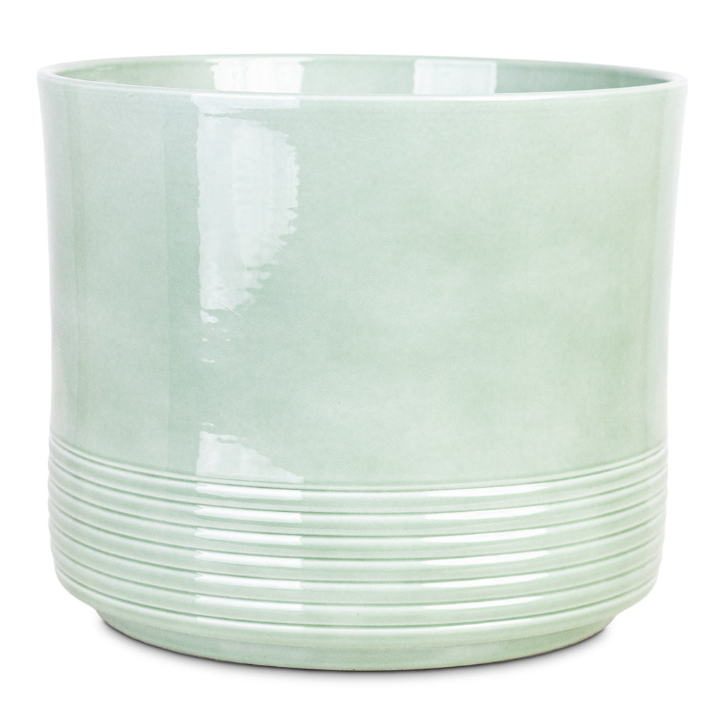 Munich Pot Green Gloss 20x18cm