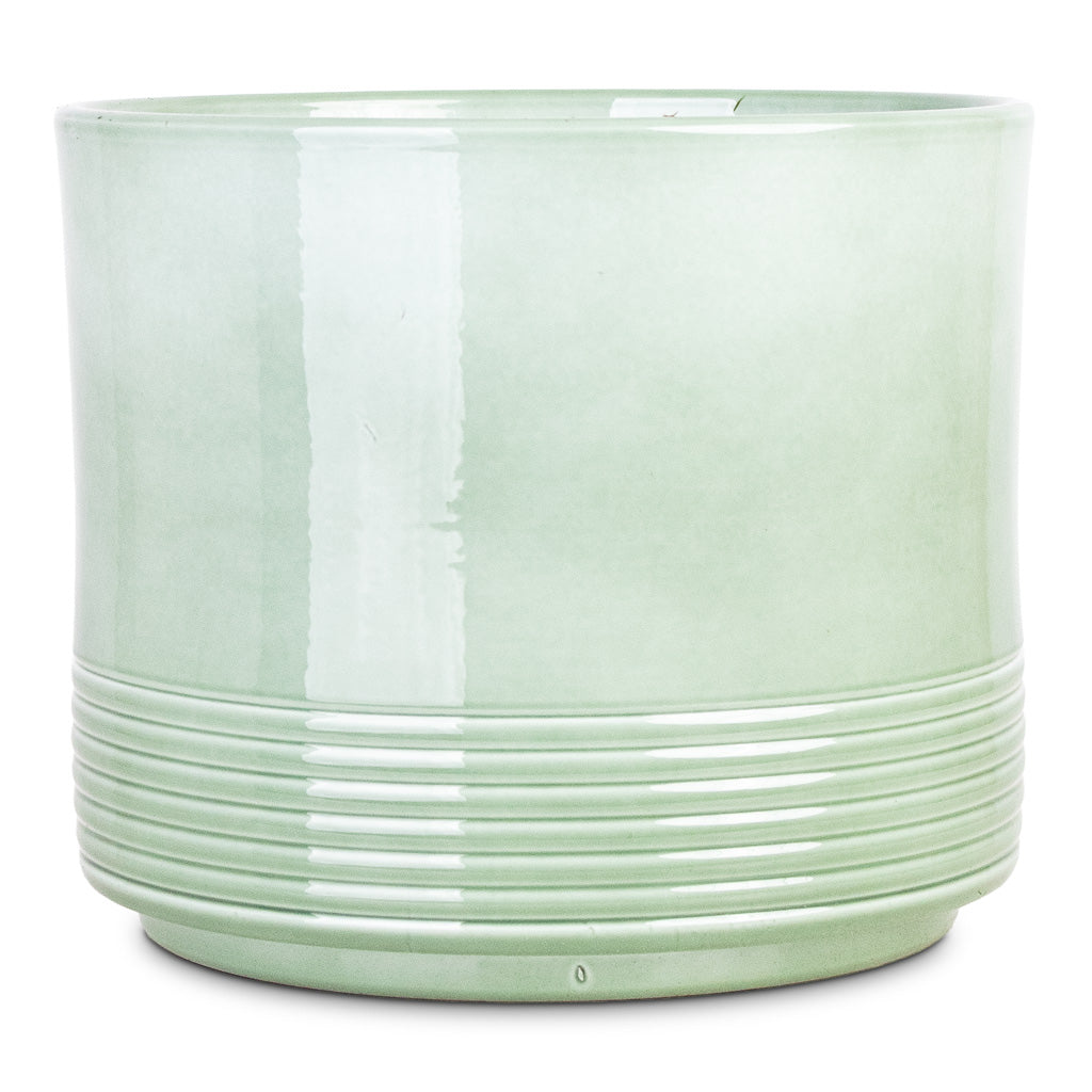 Munich Pot Green Gloss 23x19cm