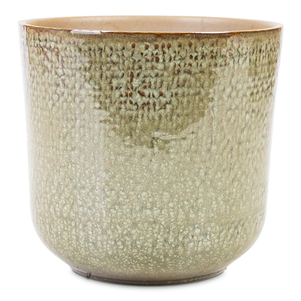 Nouri Pot Moss Green 14x13cm