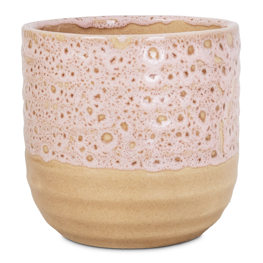 Ocean Glaze Plant Pot - Morganite - 13 x 13cm