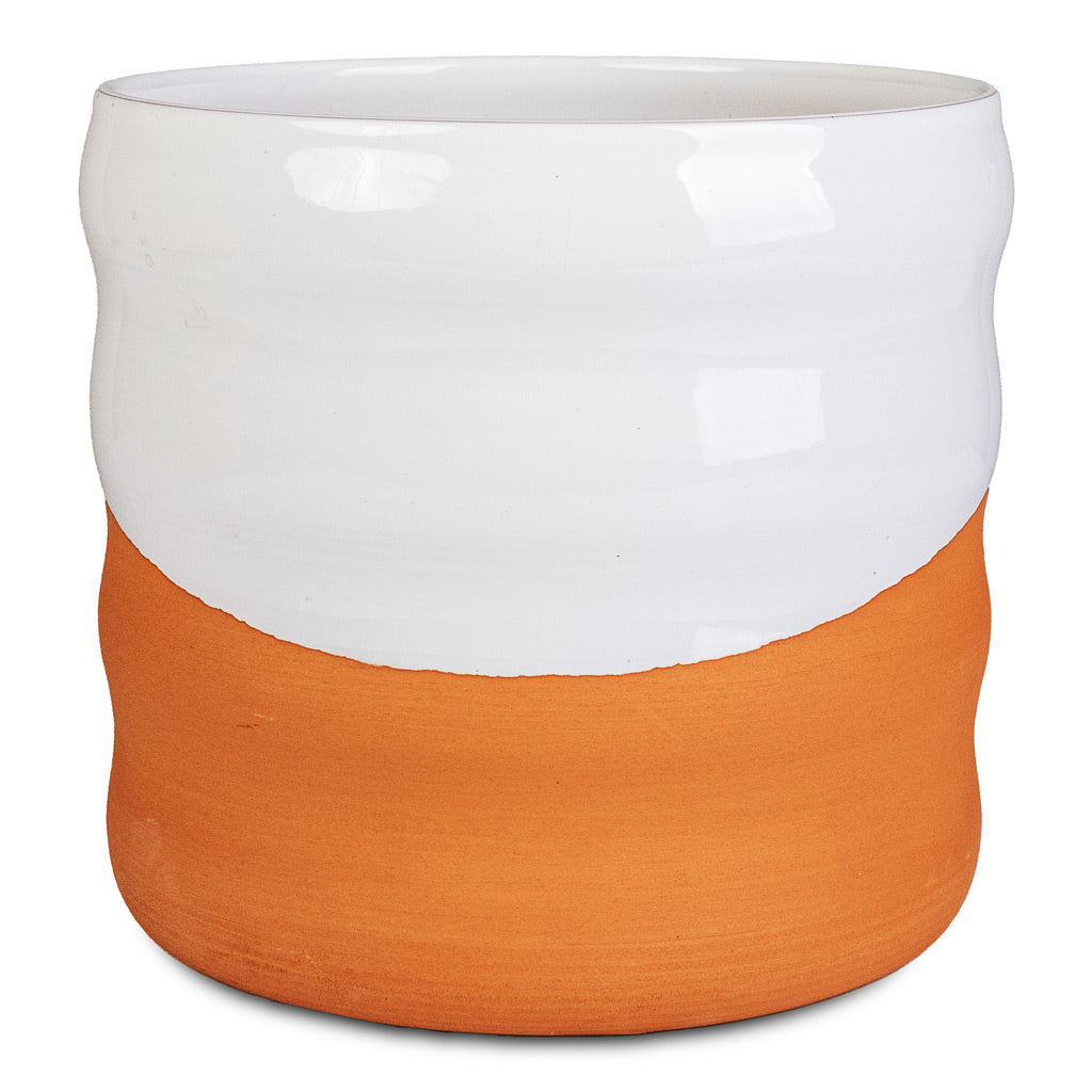Odin Pot White Terracotta - 18x16cm