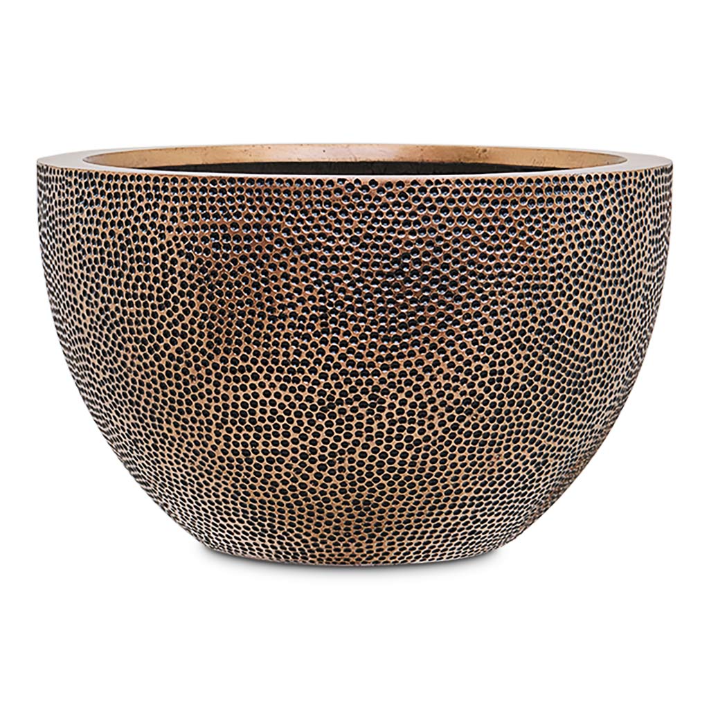Opus Hit Bowl Planter Gold 45x27cm