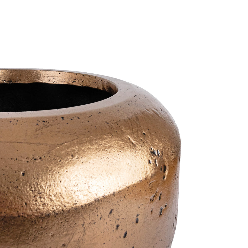 Opus Raw Couple Planter - Gold - Rim