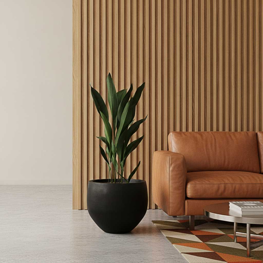 Orb Natural Planter - Black
