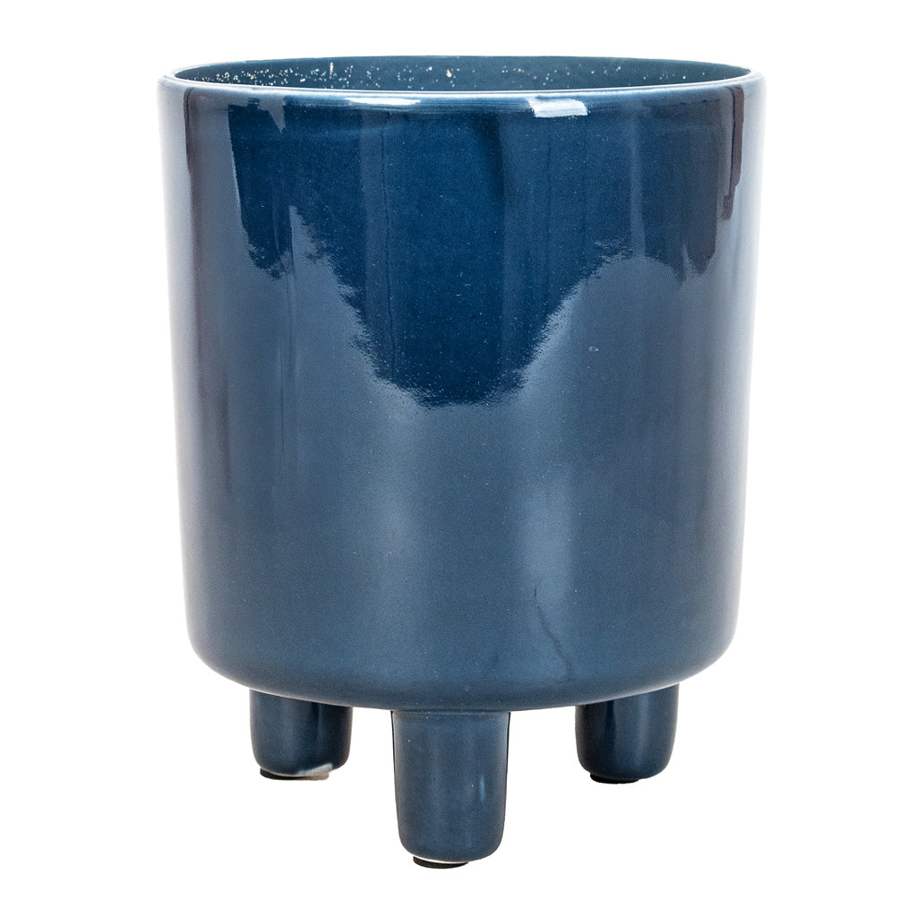 Pisa Plant Pot - Navy - 16 x 19cm