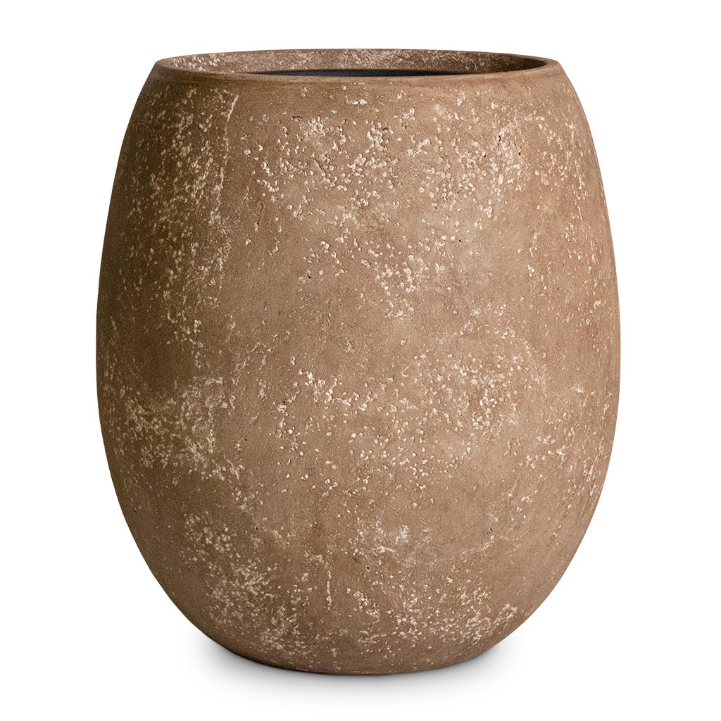 Polystone Coated Plain Balloon Planter - Rock