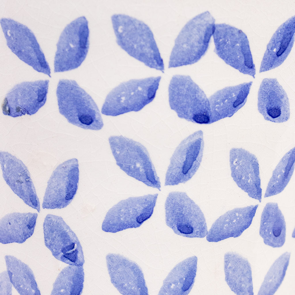 Porto Pot Blue Tile 19x17.5cm