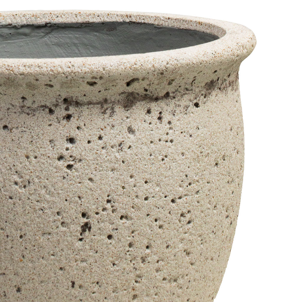 Poseidon Mediterranean Planter - Chalk White Rim