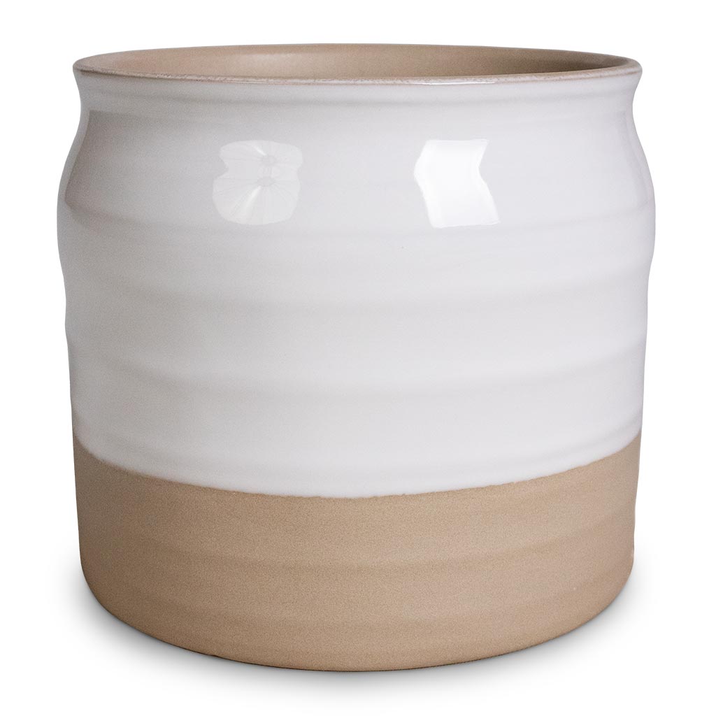 Puro Ripple Plant Pot - White