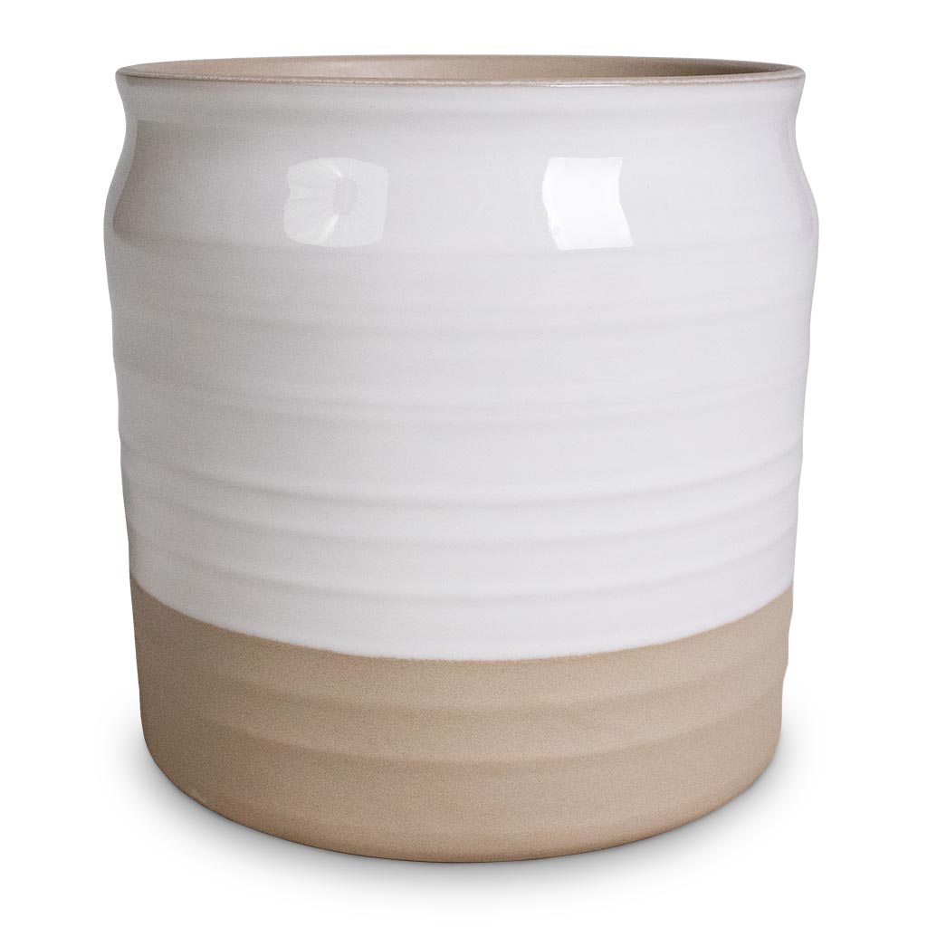 Puro Ripple Plant Pot - White