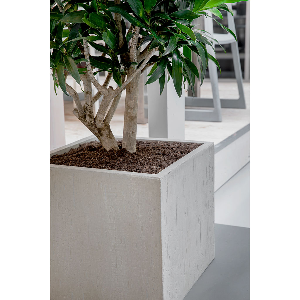Raindrop Cube Planters Stone