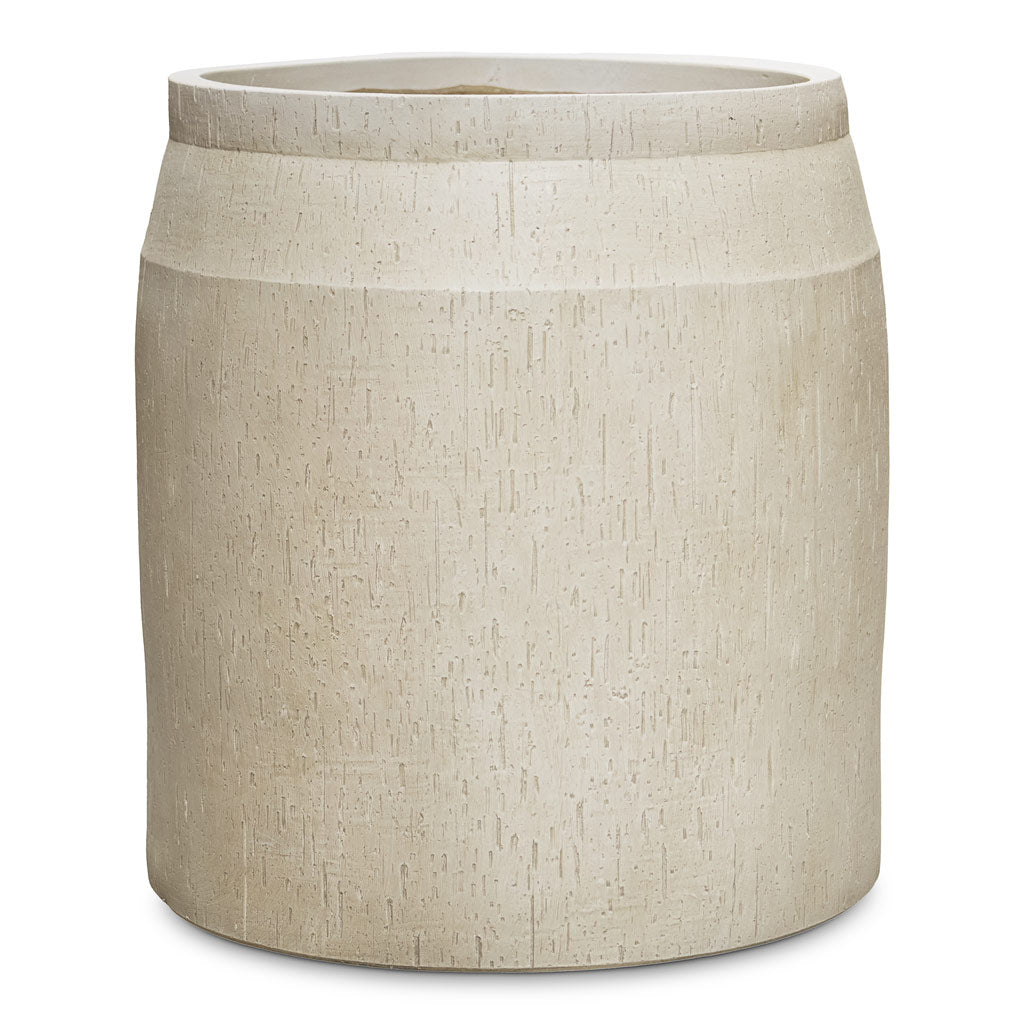 Raindrop Cylinder Jar Planter Stone 48x52cm