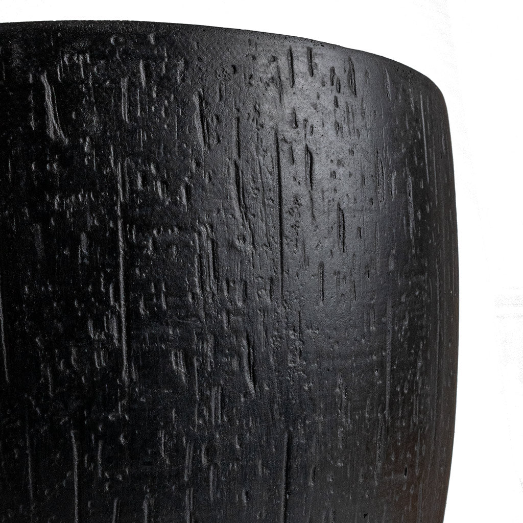 Raindrop Egg Planter - Anthracite - Close Up