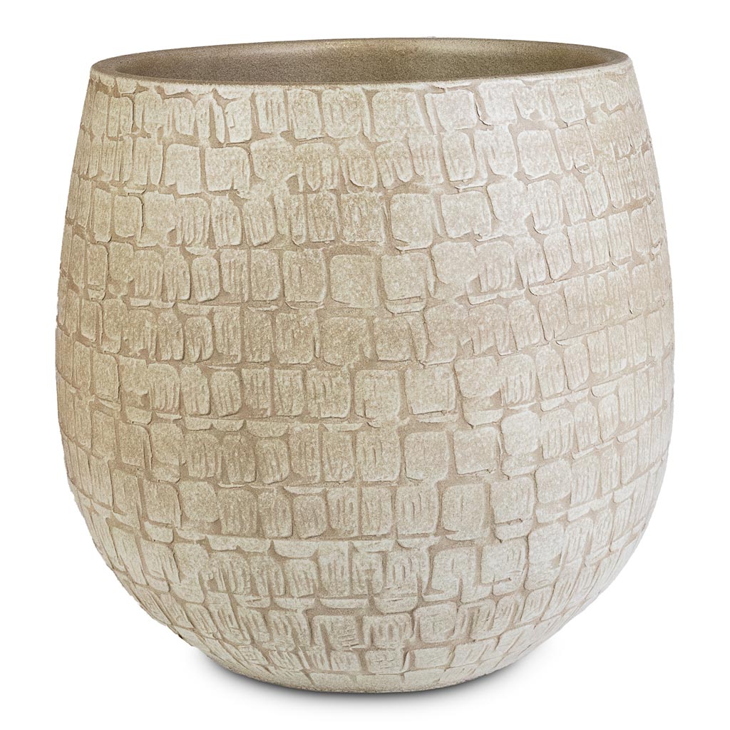 Renzo Pot Sand 31x28cm