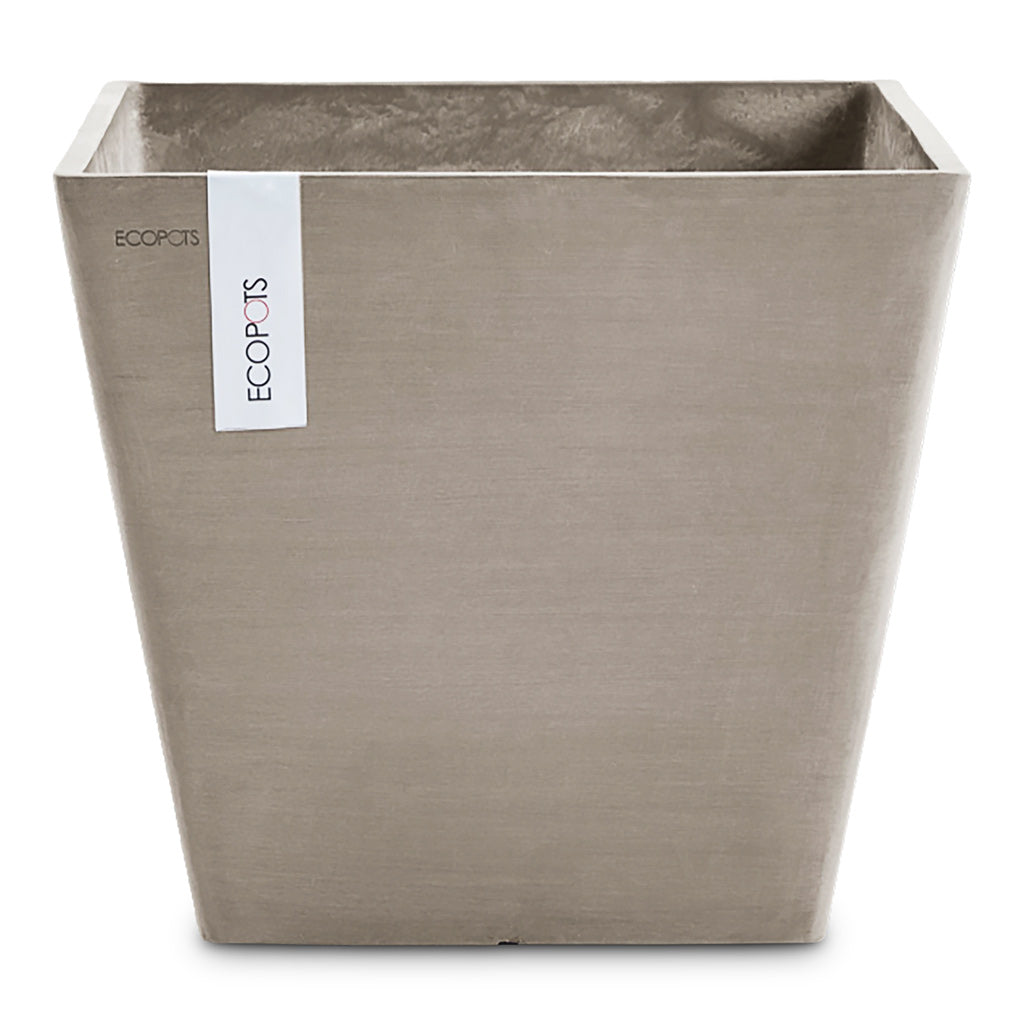 Rotterdam Cube Planter Taupe 30x30x26cm