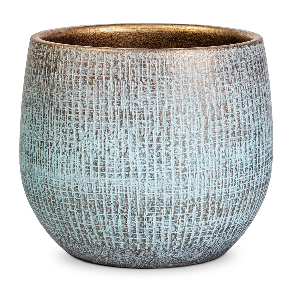 Ryan Plant Pot - Blue Gold