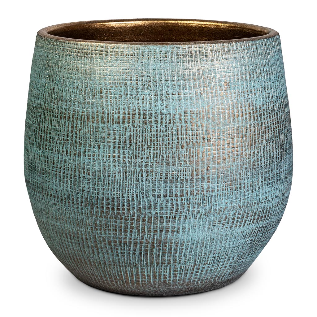 Ryan Plant Pot - Blue Gold