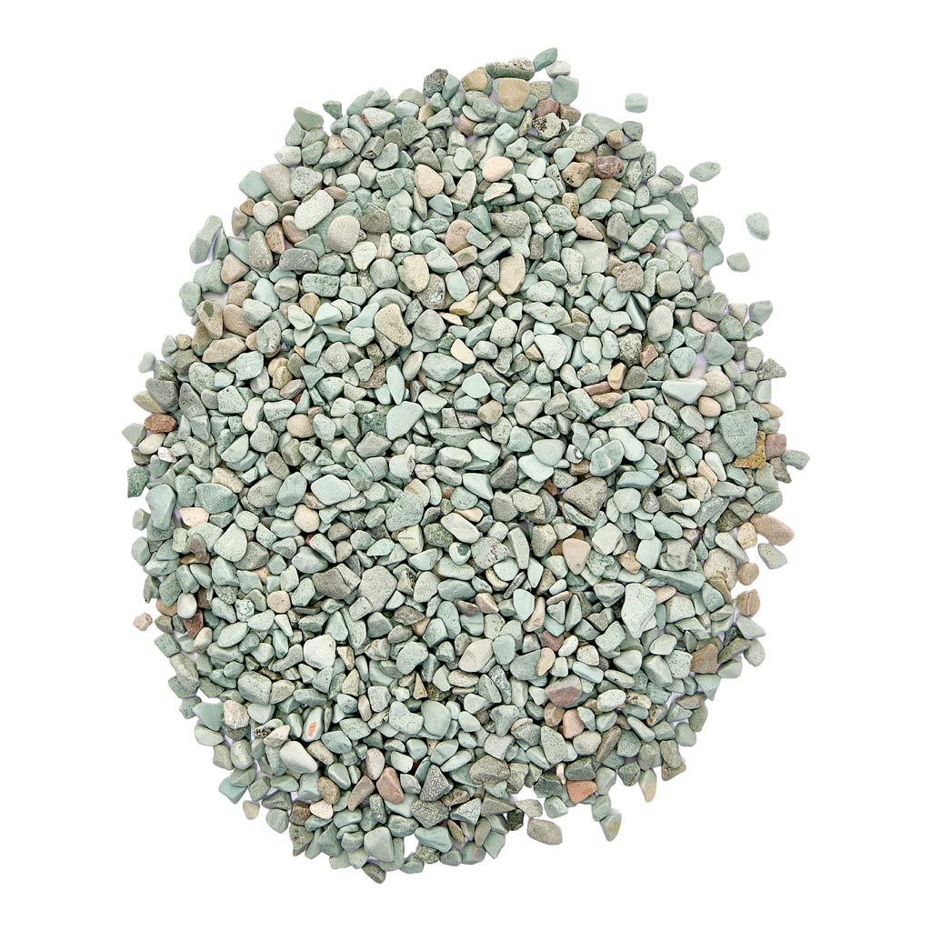 Sage Decorative Pebbles Close Up 