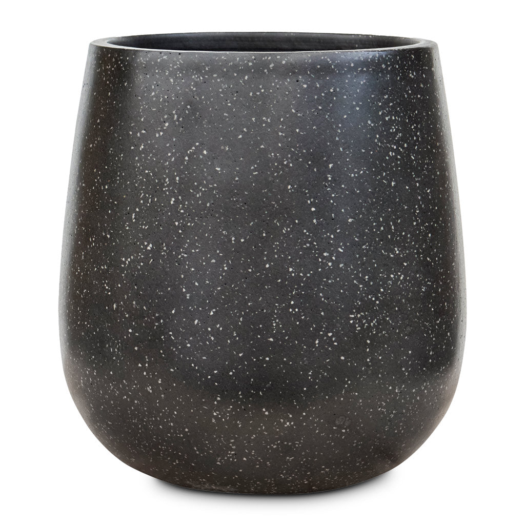 Terrazzo Balloon Planter - Black - Small