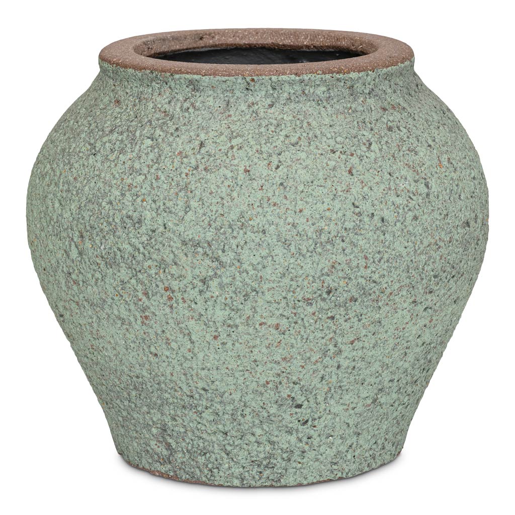 Zeus Mediterranean Planter Rustic Green 37x32cm