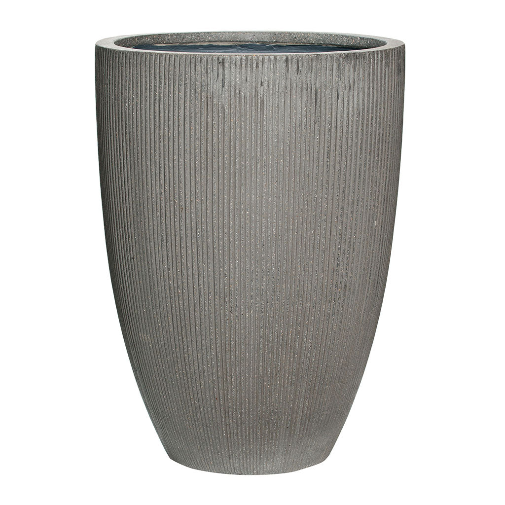 Ben Planter - Ridged Dark Grey