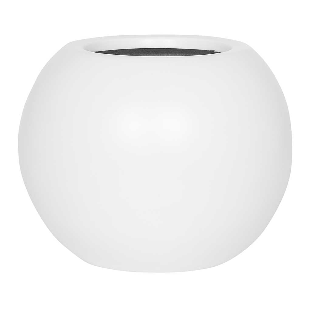 Beth Ball Plant Pot - Matt White - Small