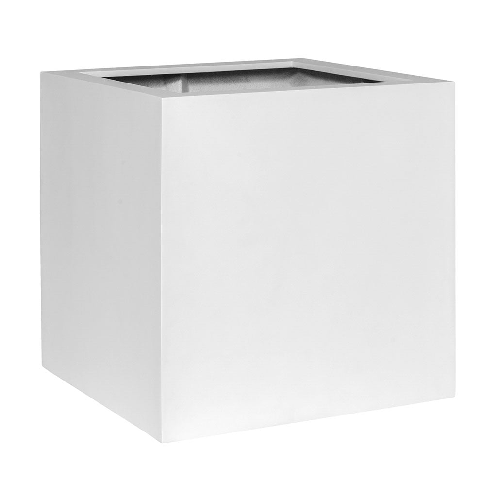 Block Essentials Planter - Matt White 30cm