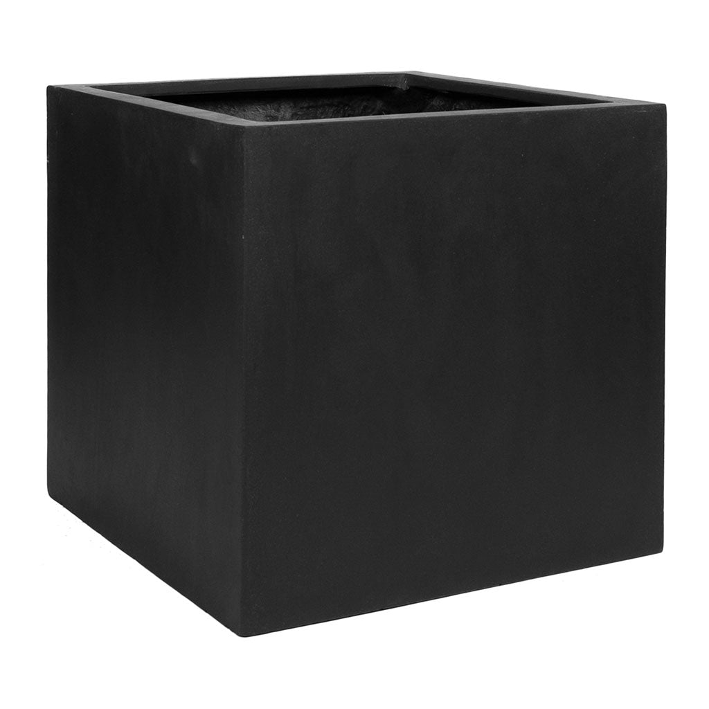 Block Natural Planter - Black