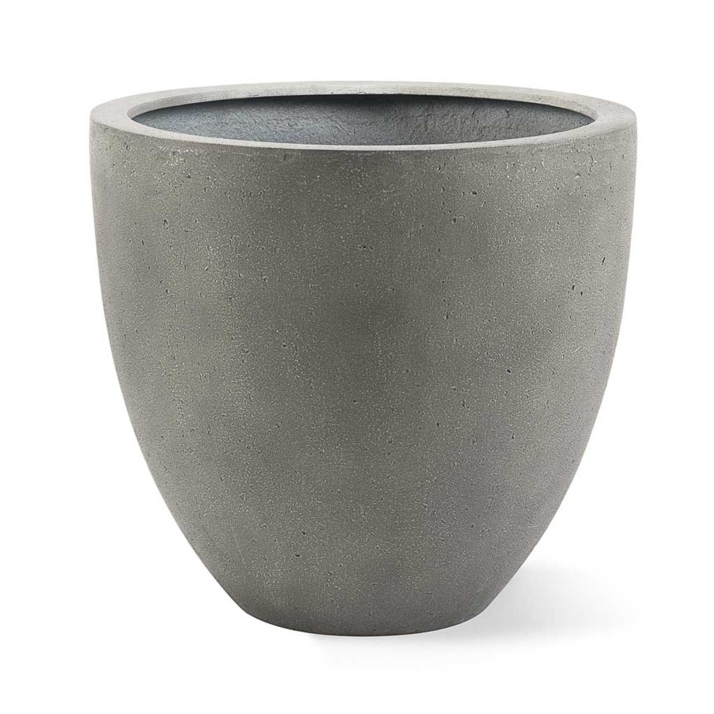 Grigio Egg Pot Planter - Natural Concrete