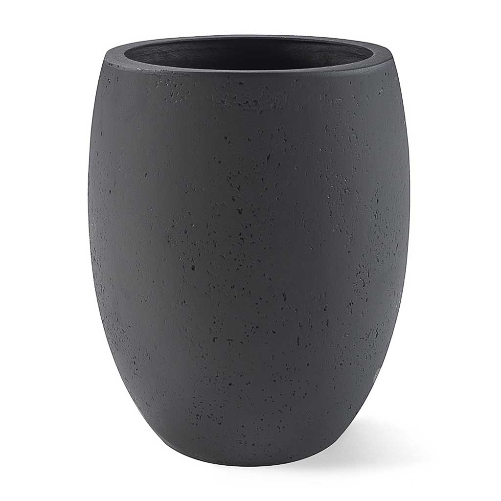 Grigio Tall Balloon Planter - Anthracite Concrete