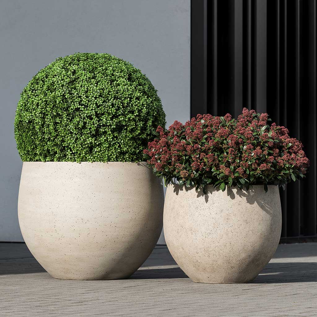 Jumbo Orb Planter - Stone Washed 53x45cm