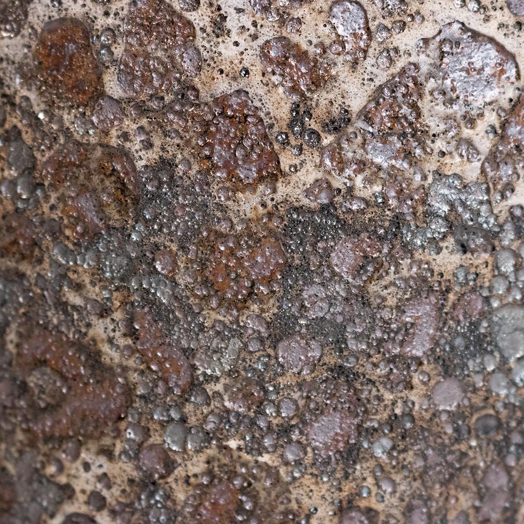 Lava Bowl Relic Planter Rust